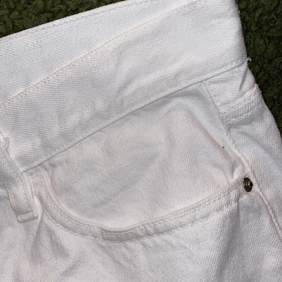 Frame London Los Angelos White Denim Mini Skirt - Picture 2 of 7